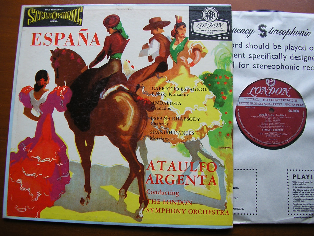 ESPANA: RIMSKY-KORSAKOV / CHABRIER / MOSZKOWSKI    ARGENTA / LONDON SYMPHONY  CS 6006