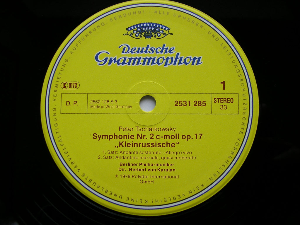 TCHAIKOVSKY: SIX SYMPHONIES    KARAJAN / BERLIN PHILHARMONIC    6LP