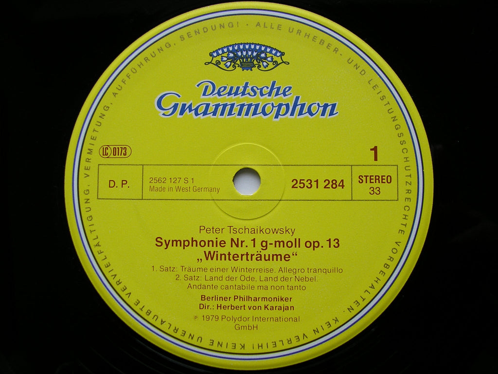 TCHAIKOVSKY: SIX SYMPHONIES    KARAJAN / BERLIN PHILHARMONIC    6LP