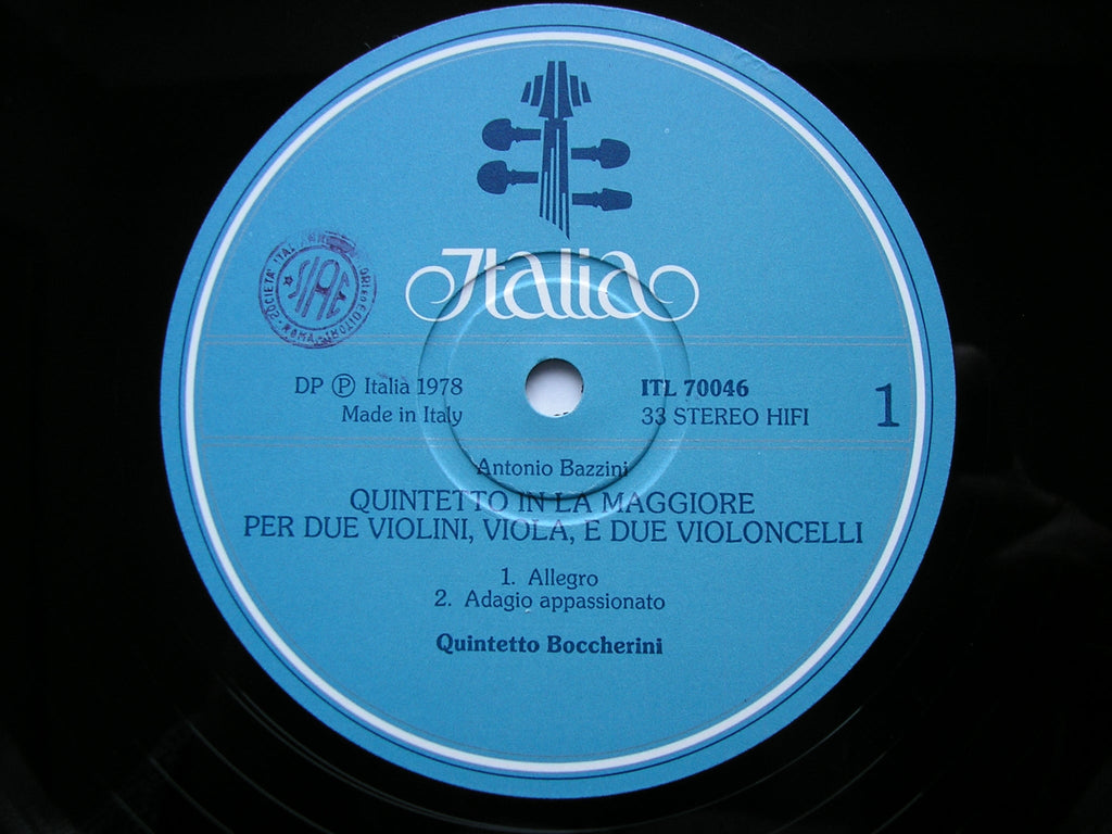 BAZZINI: STRING QUINTET in A     QUINTETTO BOCCHERINI     ITL 70046