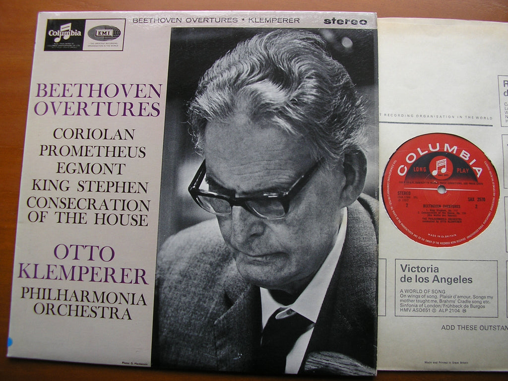 SAX 2570  BEETHOVEN: FIVE OVERTURES      PHILHARMONIA / KLEMPERER