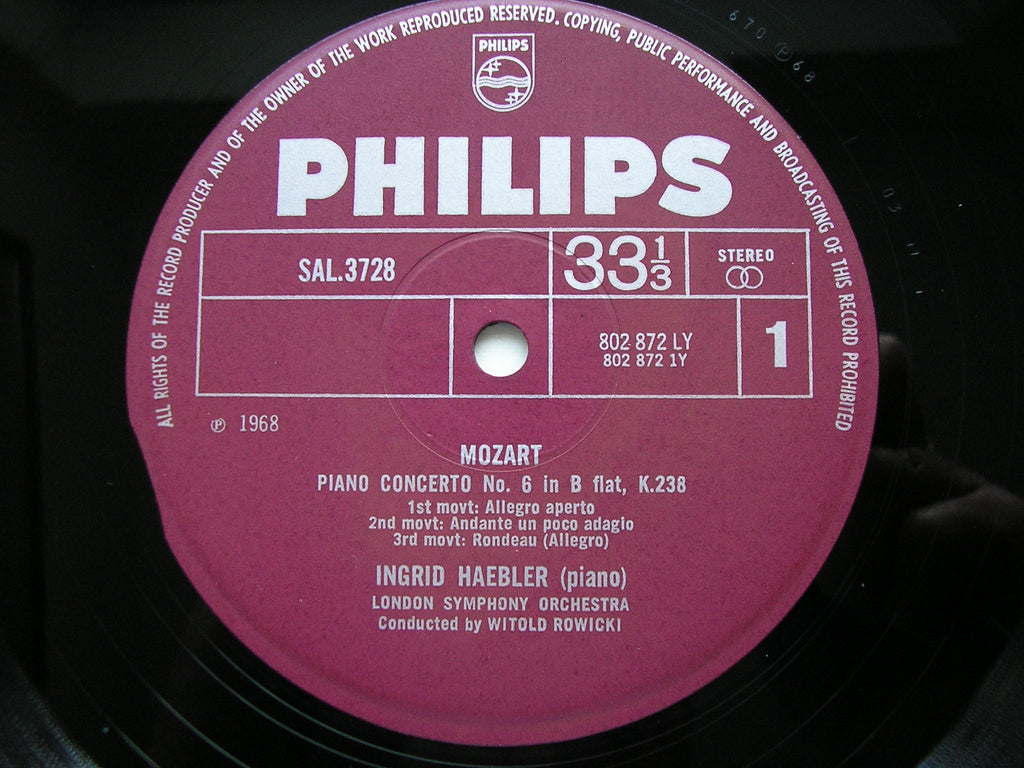 MOZART: THE PIANO CONCERTOS  INGRID HAEBLER / LONDON SYMPHONY / GALLIERA / DAVIS / ROWICKI   12 LP