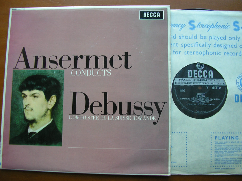 SXL 6167 ANSERMET CONDUCTS DEBUSSY: LA MER / KHAMMA / RHAPSODY ANSERMET / SUISSE ROMANDE