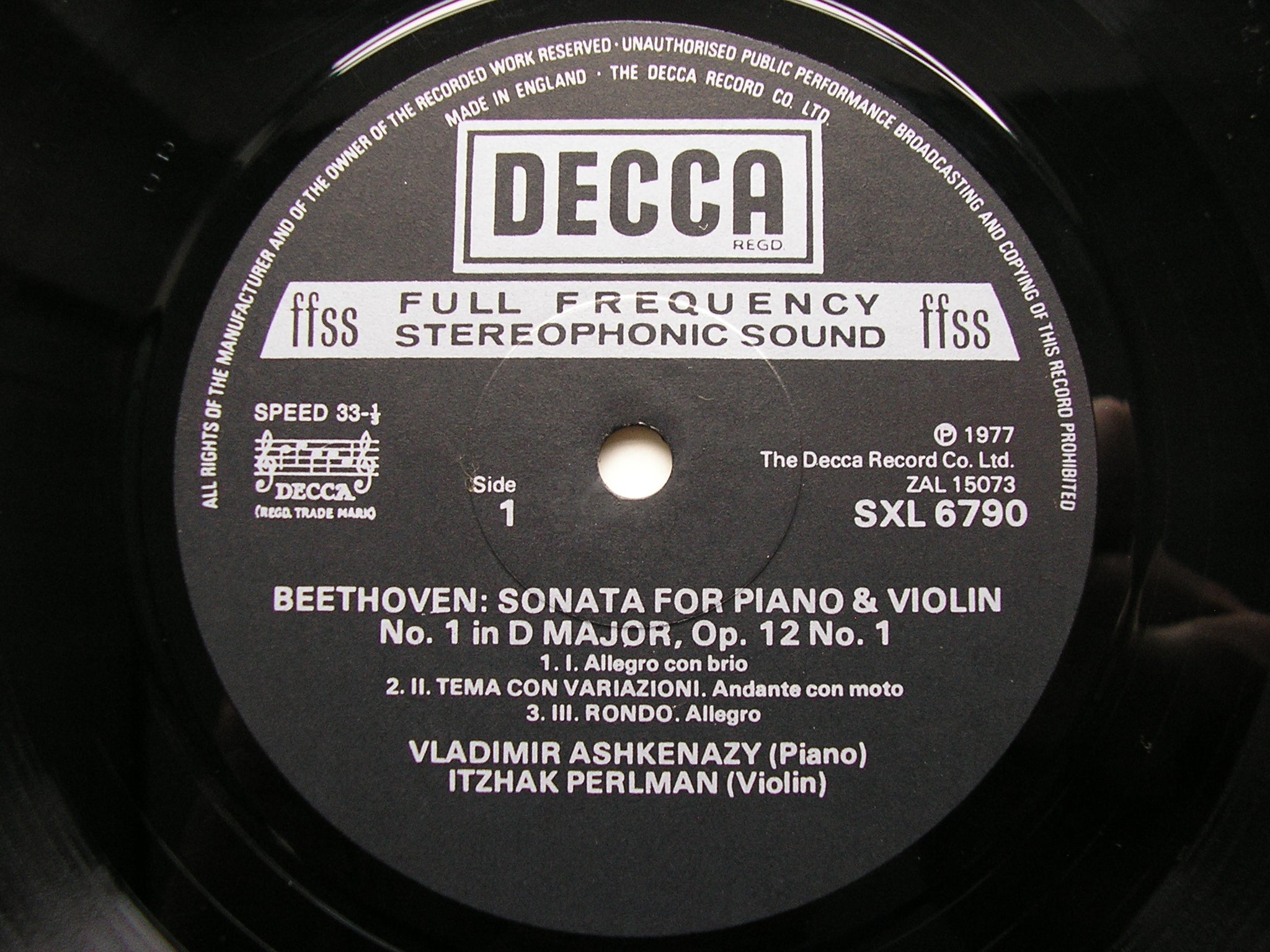 BEETHOVEN: THE COMPLETE SONATAS FOR VIOLIN & PIANO   PERLMAN / ASHKENAZY  5LP