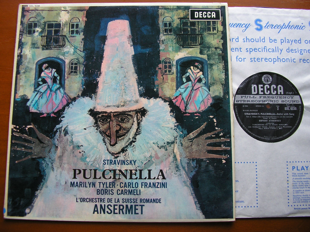 SXL 6230 STRAVINSKY: PULCINELLA SOLOISTS / SUISSE ROMANDE / ANSERMET