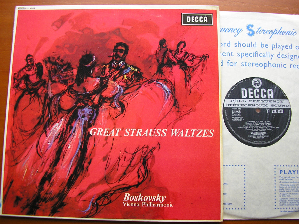 SXL 6029 GREAT STRAUSS WALTZES BOSKOVSKY / VIENNA PHILHARMONIC