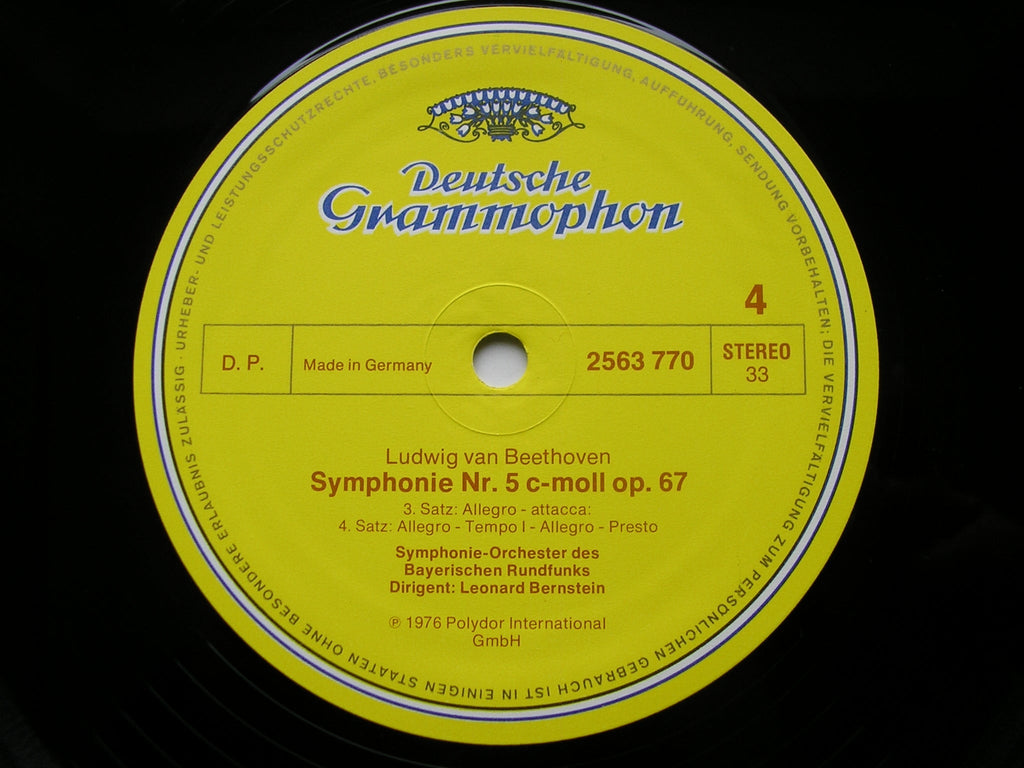 BEETHOVEN: SYMPHONY No. 5 / PIANO CONCERTO No. 4 / LEONORA No. 3    ARRAU / BAVARIAN RADIO SYMPHONY / BERNSTEIN     2721 153
