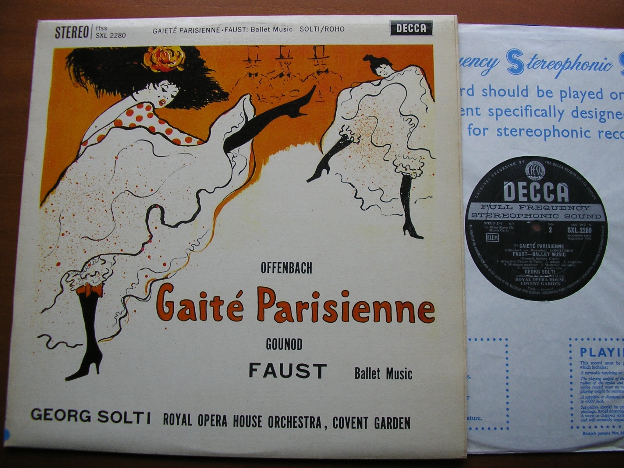SXL 2280 OFFENBACH: GAITE PARISIENNE / GOUNOD: FAUST Ballet Music SOLTI / OROHCG