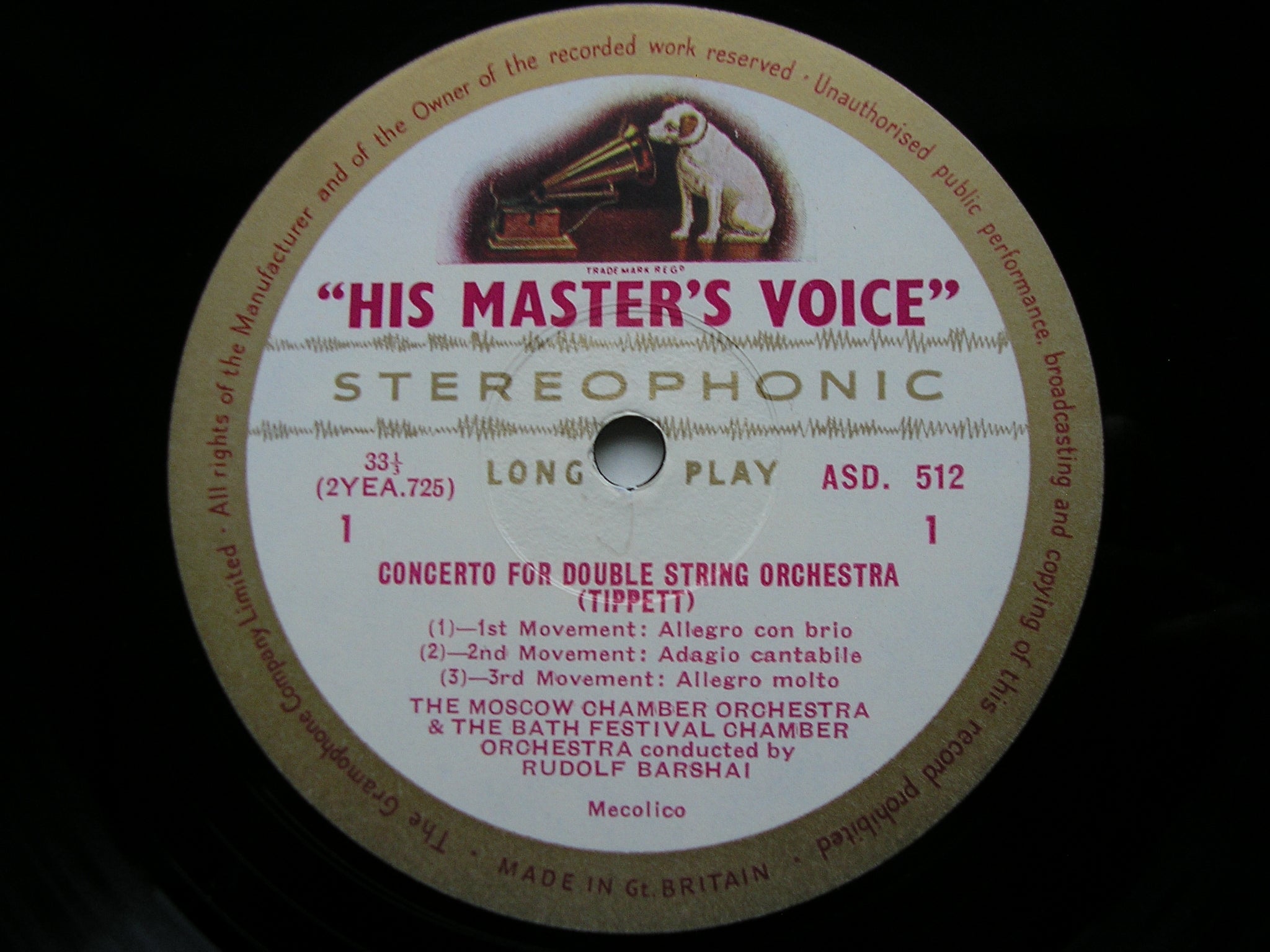 TIPPETT: CONCERTO FOR DOUBLE STRING ORCHESTRA / PROKOFIEV: VISIONS FUGITIVES     BARSHAI / MCO / BFO      ASD  512
