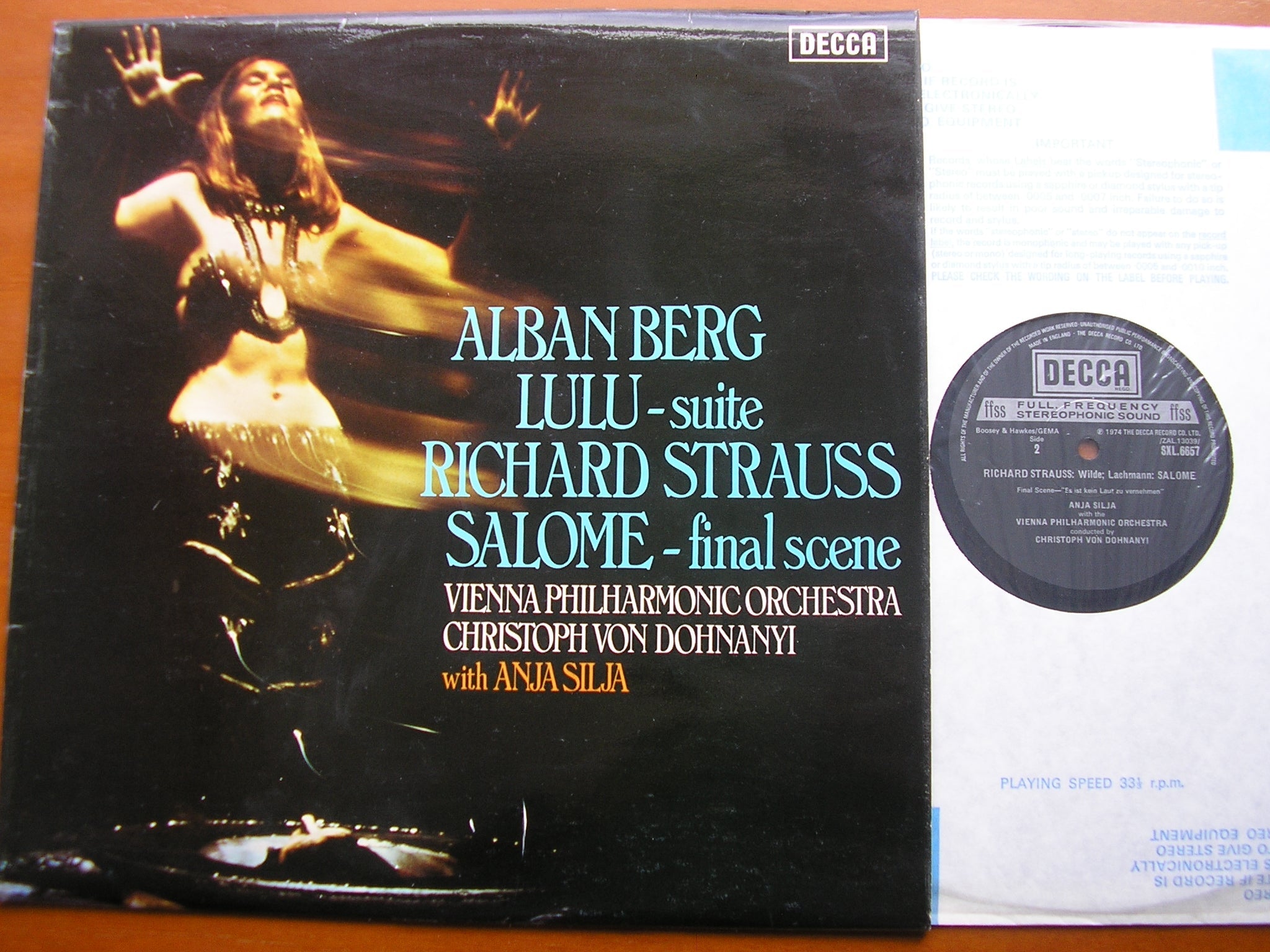 SXL 6657 BERG: LULU Suite / STRAUSS: SALOME final scene ANJA SILJA / VIENNA PHILHARMONIC / DOHNANYI