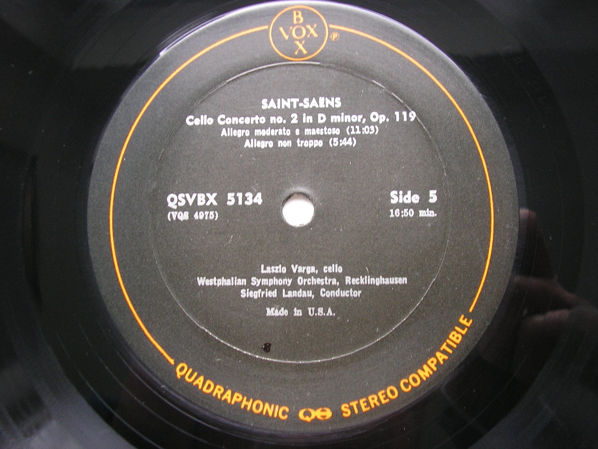 SAINT-SAENS: ALL THE WORKS FOR VIOLIN & ORCHESTRA / CELLO & ORCHESTRA    RUGGIERO RICCI / LASZLO VARGA / FROMENT / PETERS / CAO     QSVBX 5134