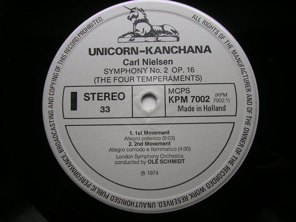 NIELSEN: THE SIX SYMPHONIES     SCHMIDT / LONDON SYMPHONY ORCHESTRA    KPM 7001 - 6