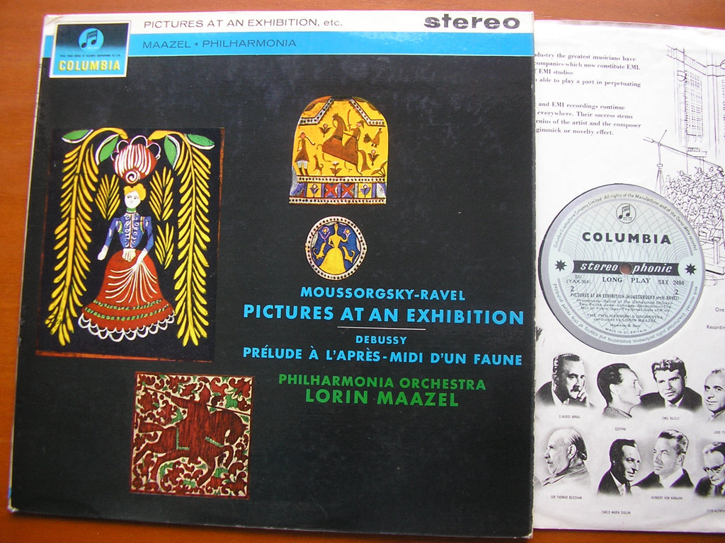 MOUSSORGSKY: PICTURES AT AN EXHIBITION / DEBUSSY: PRELUDE     LORIN MAAZEL / PHILHARMONIA    SAX 2484
