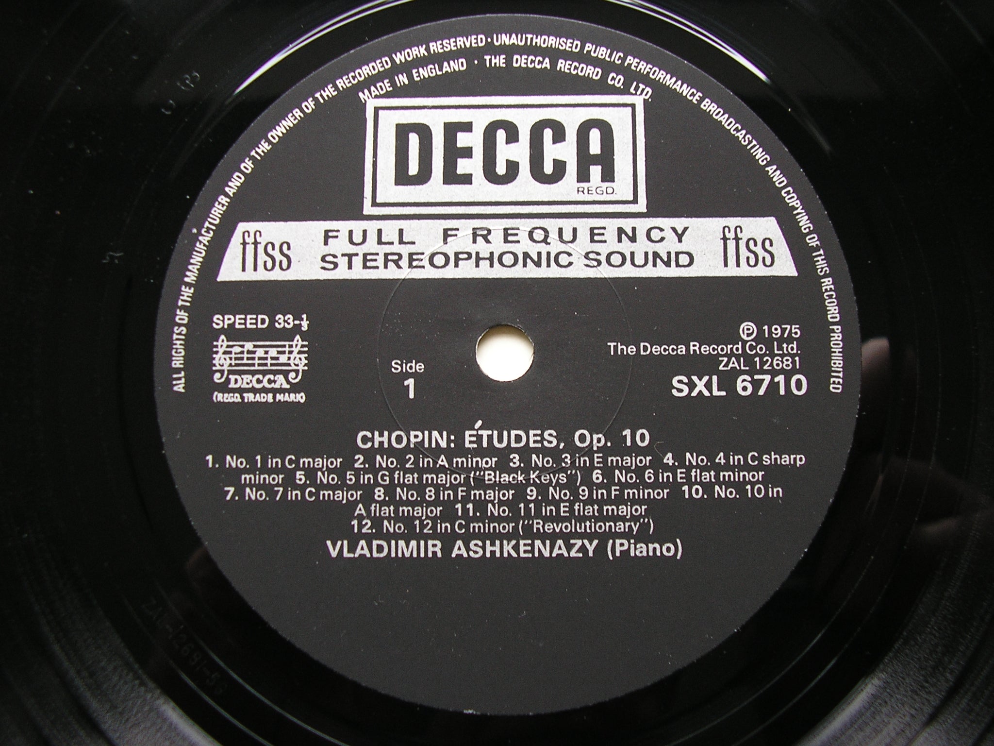 CHOPIN: COMPLETE SOLO PIANO MUSIC    ASHKENAZY   15 LP