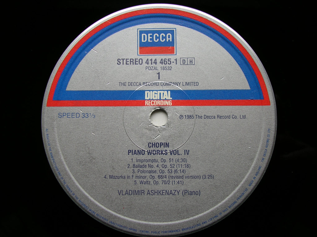 CHOPIN: COMPLETE SOLO PIANO MUSIC    ASHKENAZY   15 LP