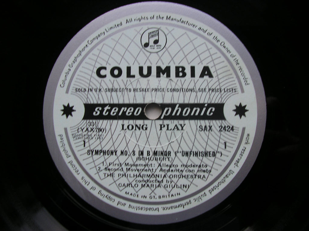SCHUBERT: UNFINISHED SYMPHONY / BRAHMS: VARIATIONS ON A THEME BY HAYDN / GIULINI SAX 2424