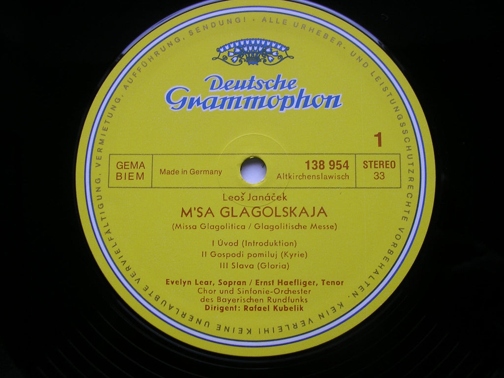 JANACEK: MISSA GLAGOLITICA    LEAR / CRASS / HAEFLIGER / BRSO / KUBELIK   138 954