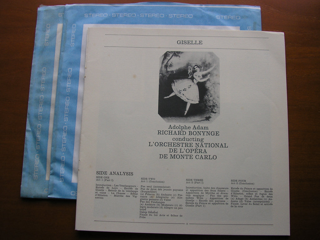 ADAM: GISELLE     BONYNGE / MONTE CARLO OPERA     SET 433 / 4