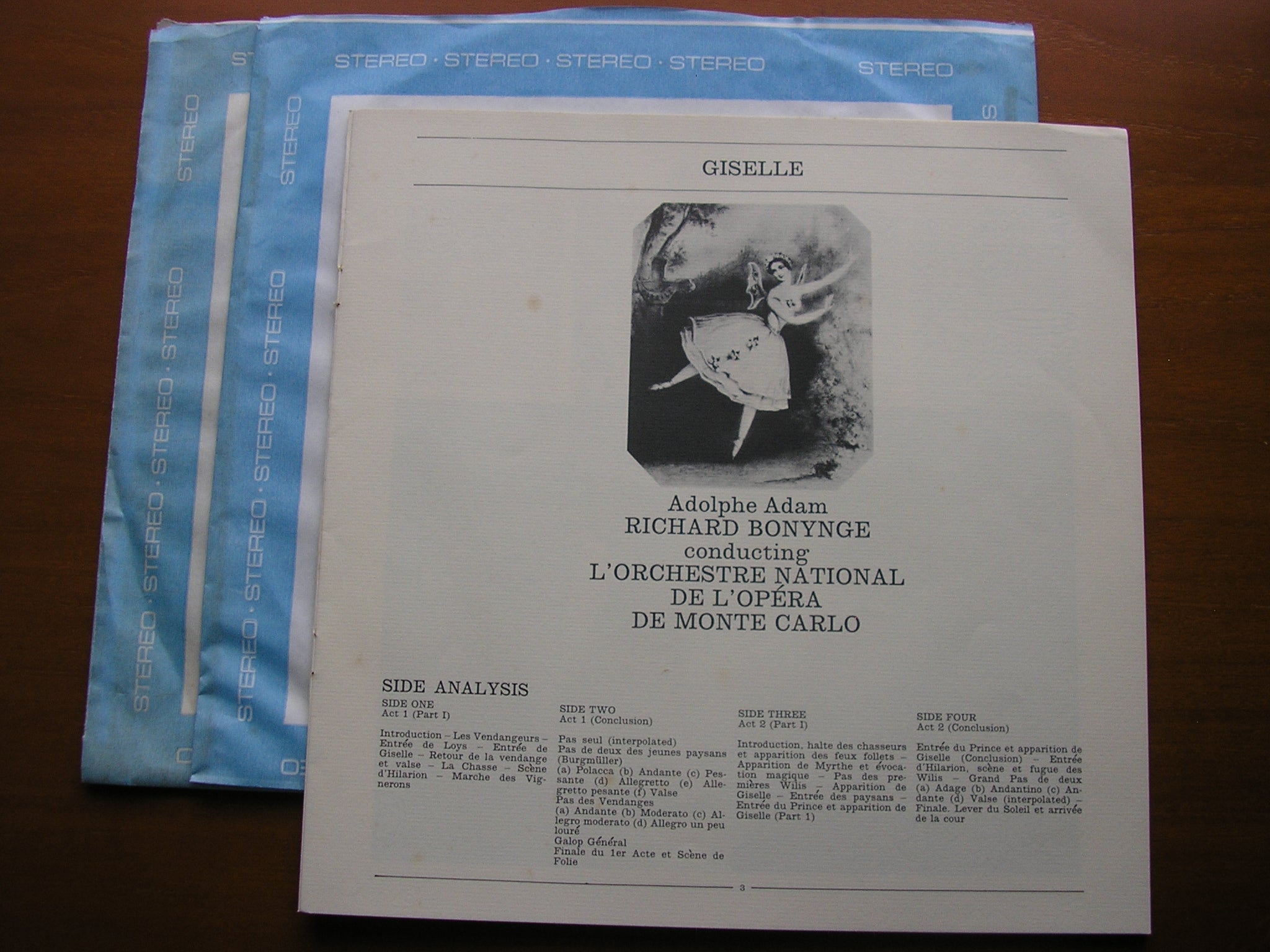 ADAM: GISELLE     BONYNGE / MONTE CARLO OPERA     SET 433 / 4