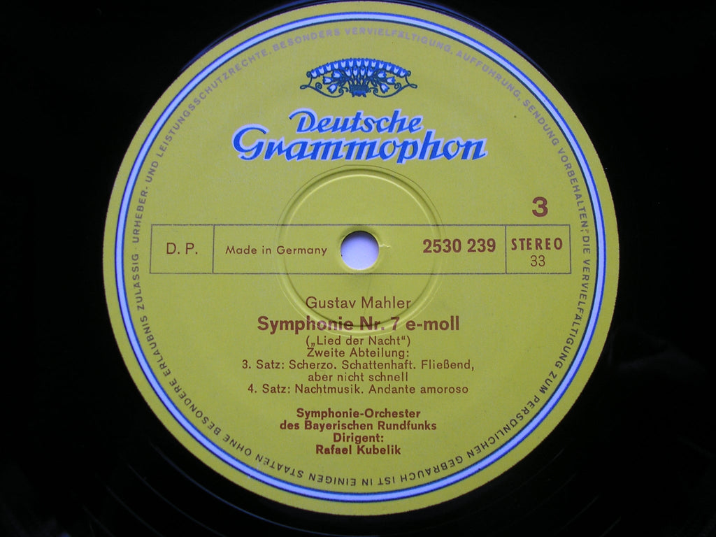 MAHLER: SYMPHONY No. 7    KUBELIK / BAVARIAN RADIO SYMPHONY    2707 061