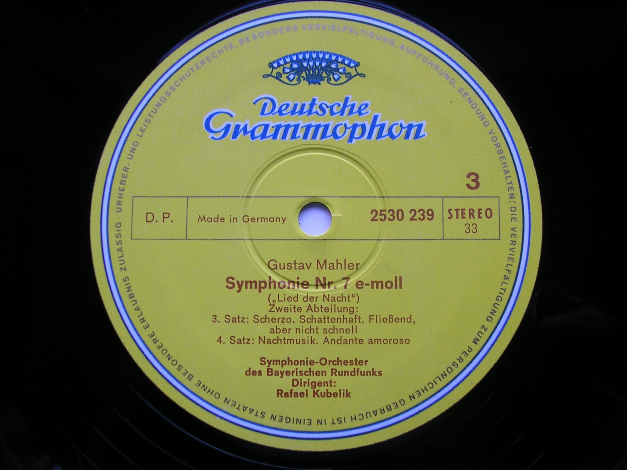 MAHLER: SYMPHONY No. 7    KUBELIK / BAVARIAN RADIO SYMPHONY    2707 061