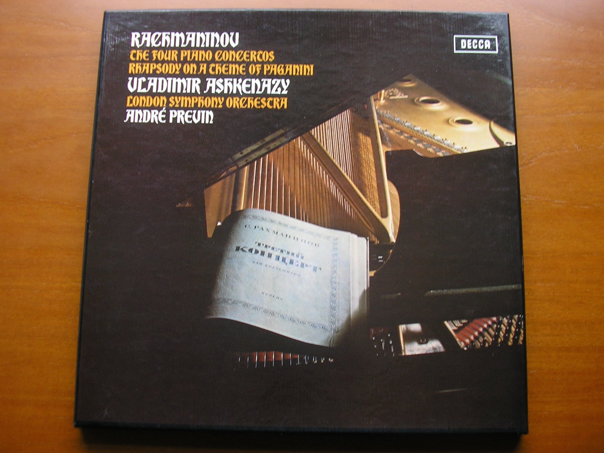 SXLF 6565 - 7 RACHMANINOV: THE FOUR PIANO CONCERTOS / RHAPSODY ASHKENAZY / LONDON SYMPHONY / PREVIN