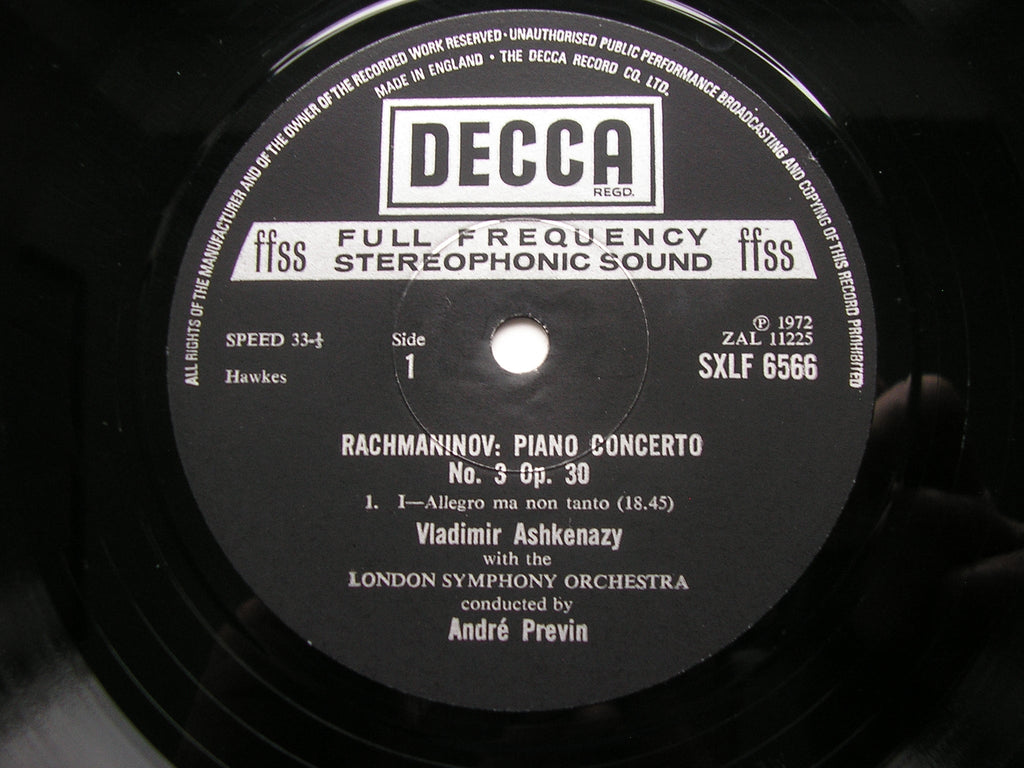 SXLF 6565 - 7 RACHMANINOV: THE FOUR PIANO CONCERTOS / RHAPSODY ASHKENAZY / LONDON SYMPHONY / PREVIN