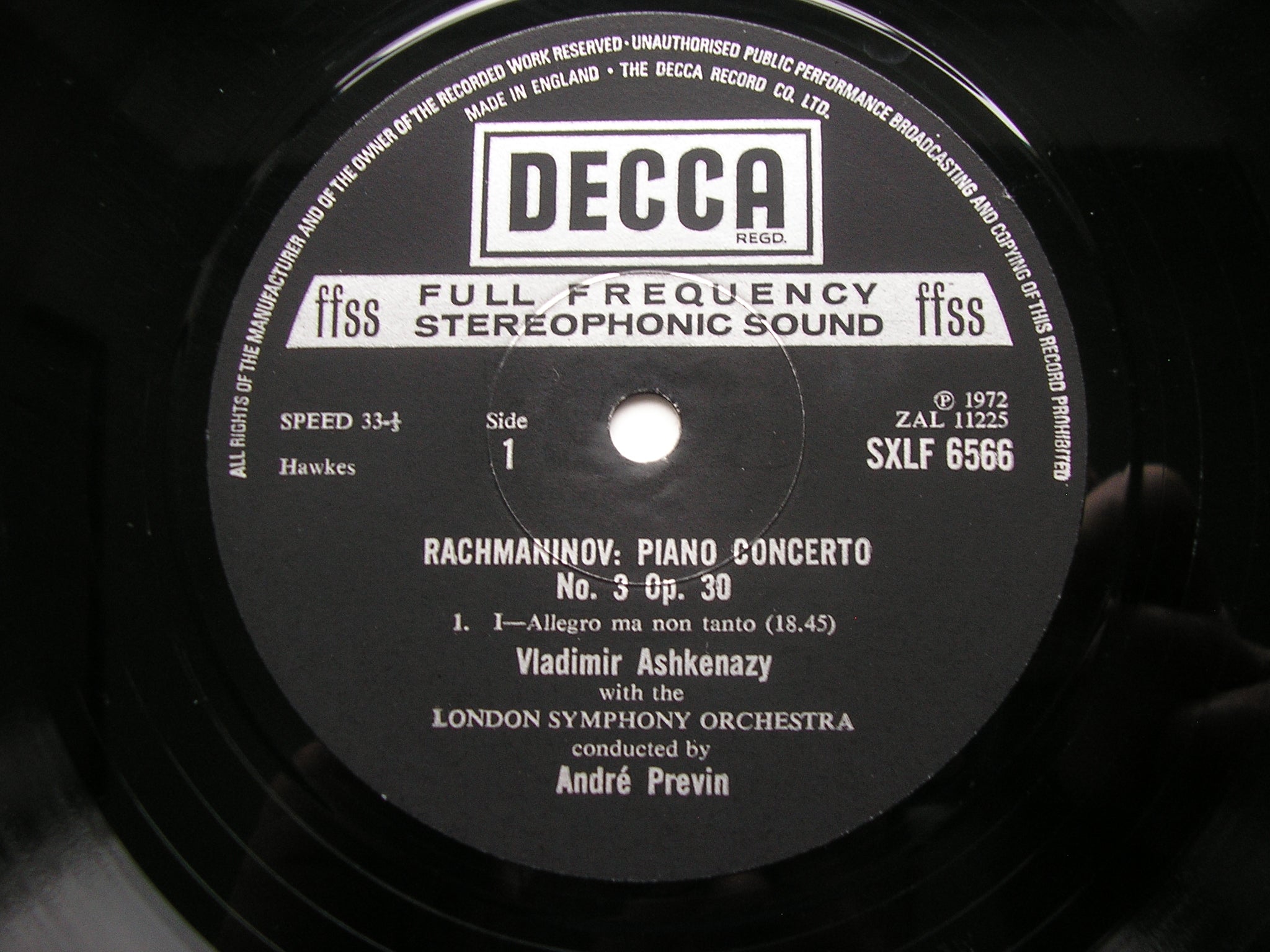 SXLF 6565 - 7 RACHMANINOV: THE FOUR PIANO CONCERTOS / RHAPSODY ASHKENAZY / LONDON SYMPHONY / PREVIN