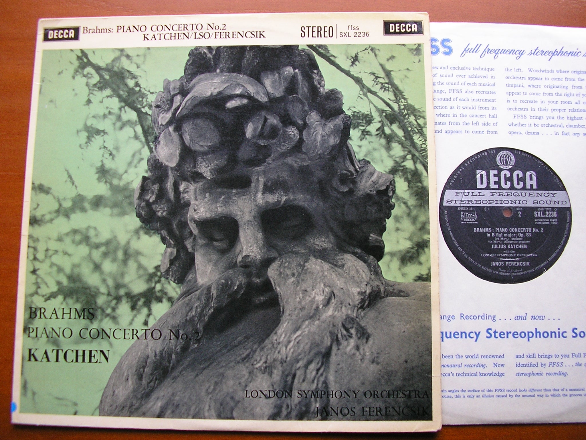 SXL 2236 BRAHMS: PIANO CONCERTO No. 2 KATCHEN / LONDON SYMPHONY / FERENCSIK
