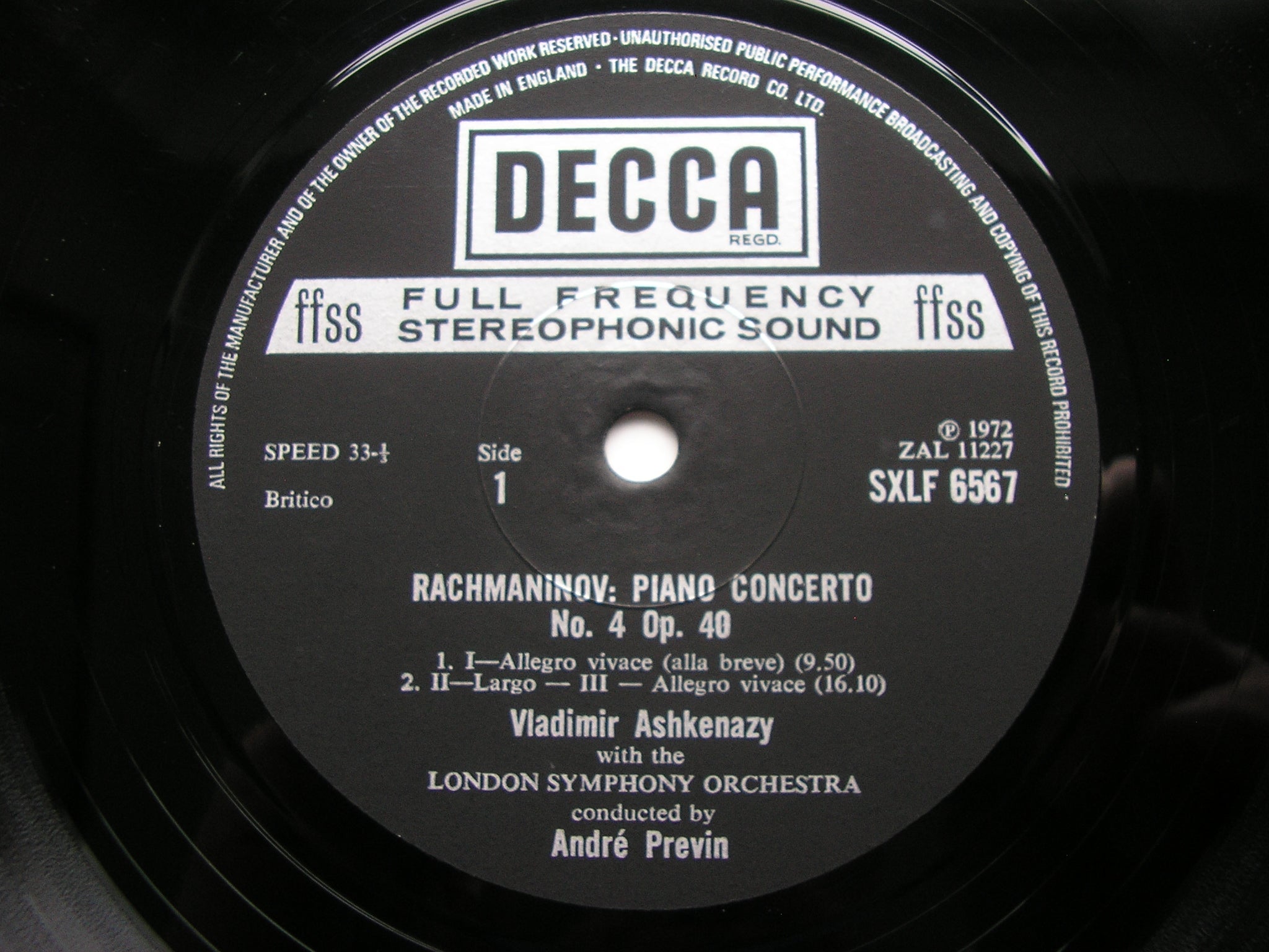 SXLF 6565 - 7 RACHMANINOV: THE FOUR PIANO CONCERTOS / RHAPSODY ASHKENAZY / LONDON SYMPHONY / PREVIN