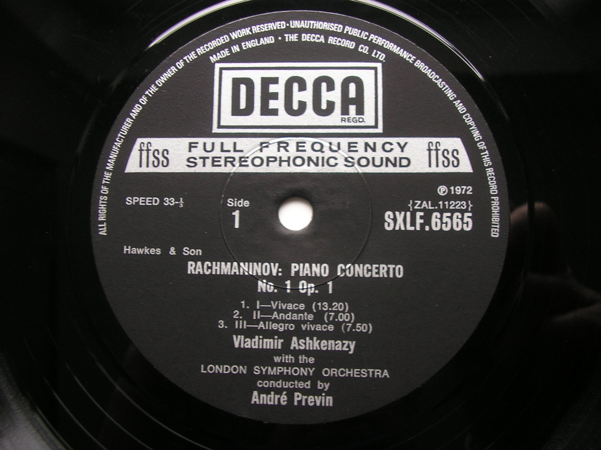 SXLF 6565 - 7 RACHMANINOV: THE FOUR PIANO CONCERTOS / RHAPSODY ASHKENAZY / LONDON SYMPHONY / PREVIN