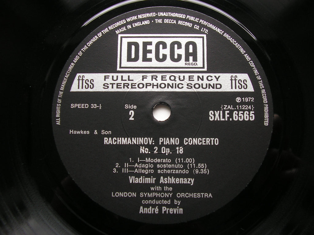 SXLF 6565 - 7 RACHMANINOV: THE FOUR PIANO CONCERTOS / RHAPSODY ASHKENAZY / LONDON SYMPHONY / PREVIN