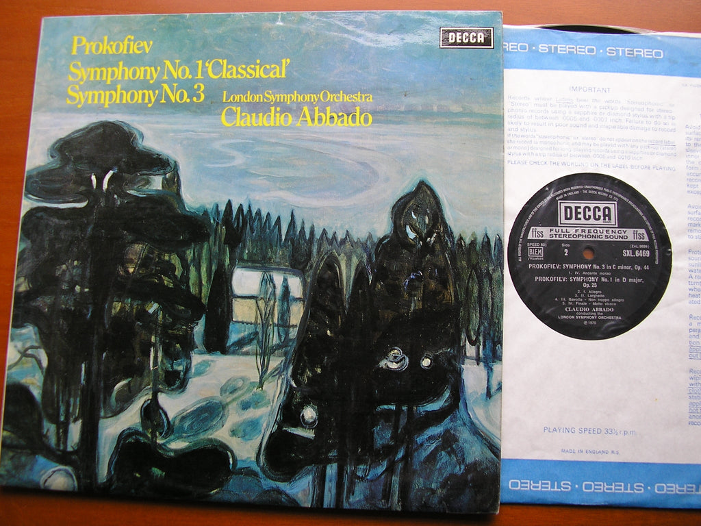 PROKOFIEV: SYMPHONIES Nos. 1 & 3        ABBADO / LONDON SYMPHONY      SXL 6469