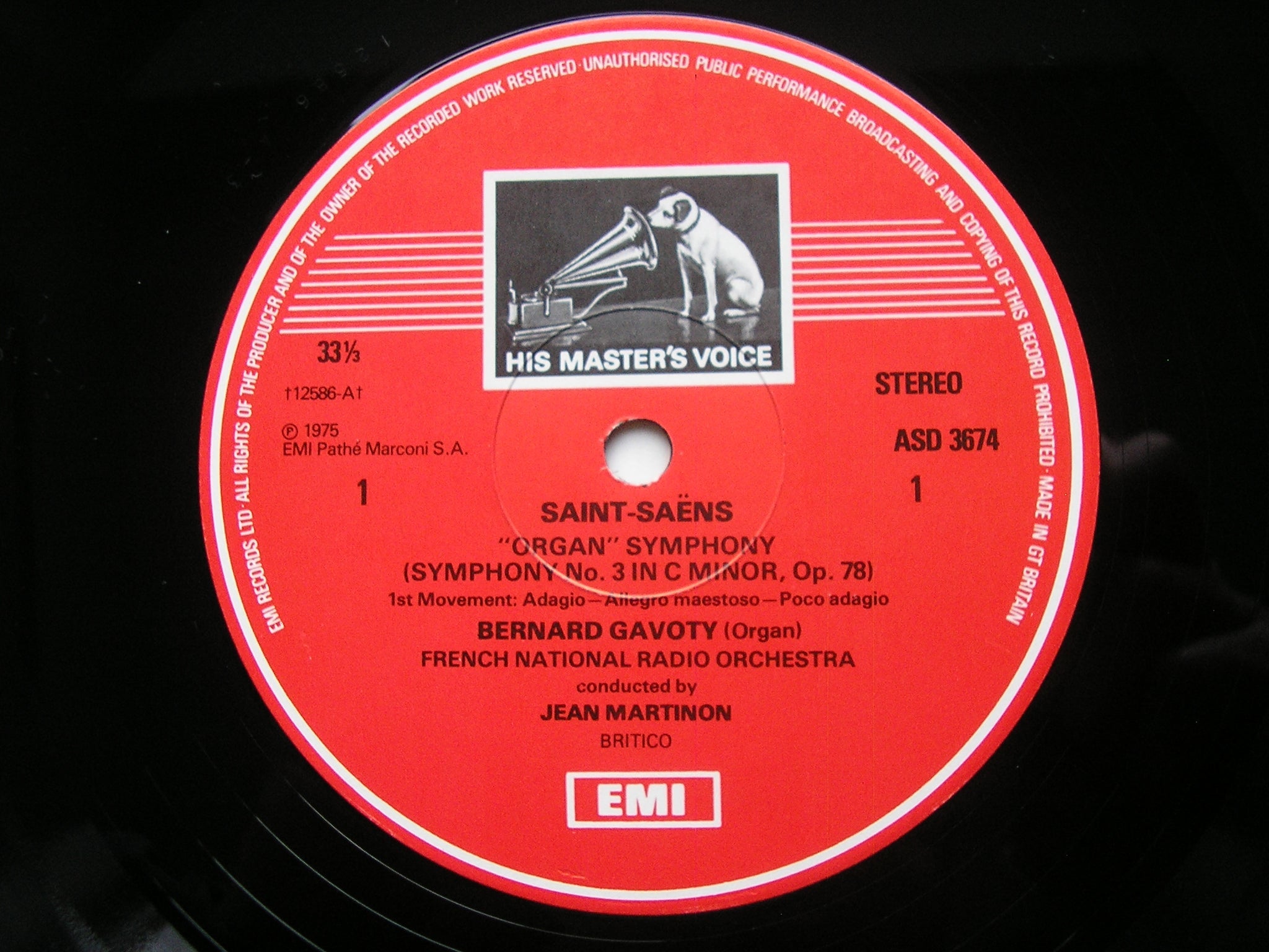 SAINT-SAENS: THE FIVE SYMPHONIES     MARTINON / FRENCH NATIONAL RADIO ORCHESTRA    3LP