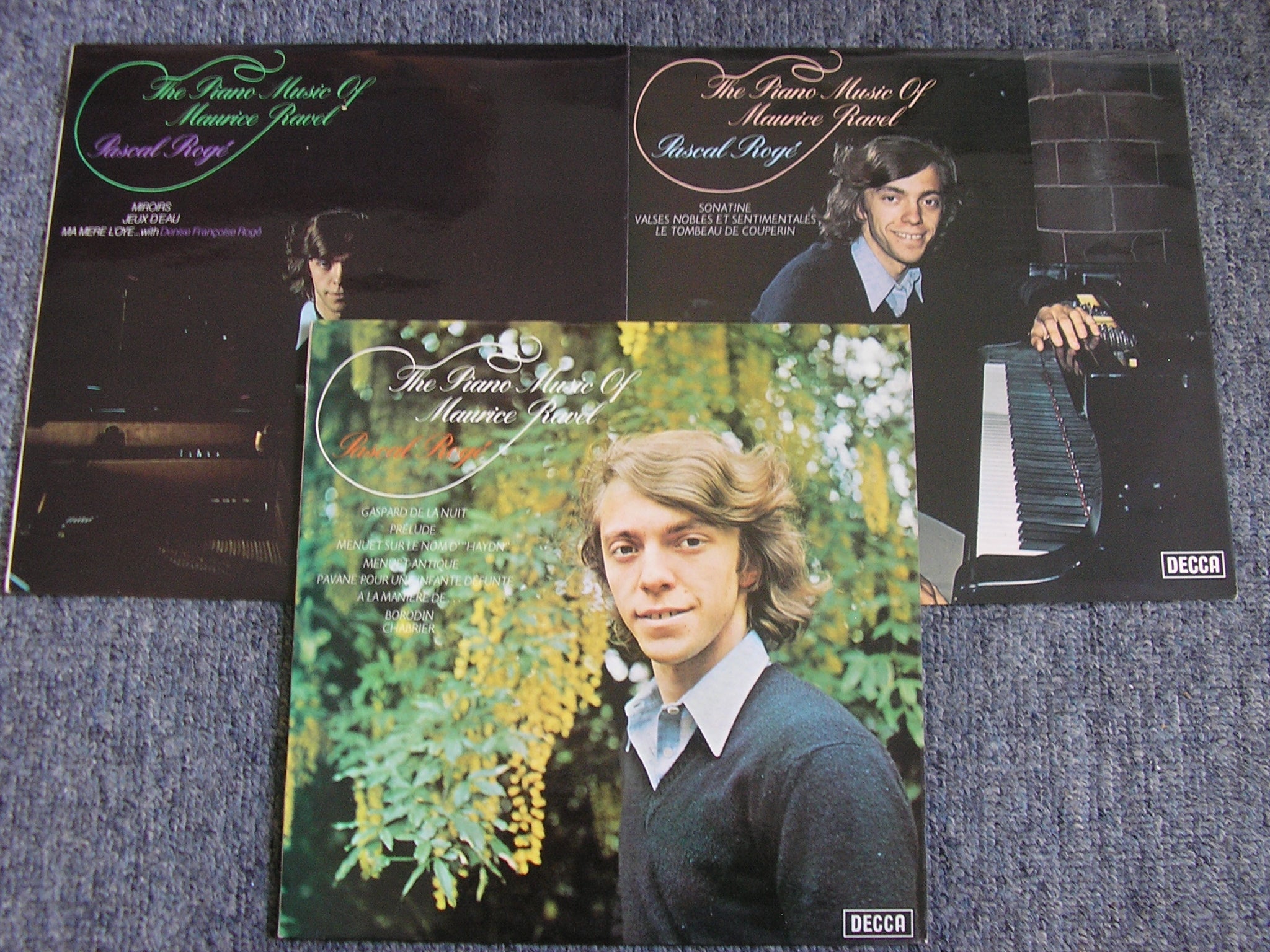 SXL 6674 / 6700 / 6715 RAVEL: PIANO MUSIC Volumes 1 - 3 PASCAL ROGE 3 LP