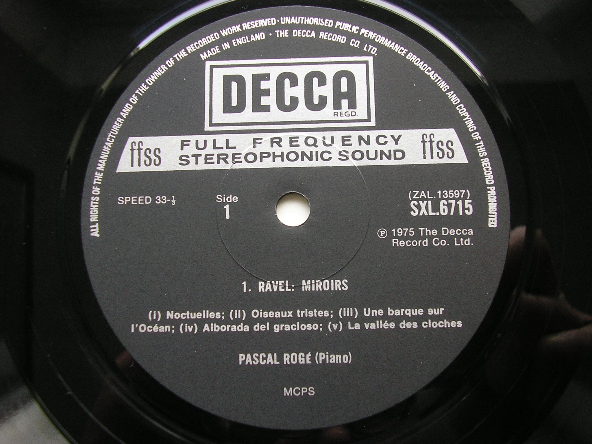 SXL 6674 / 6700 / 6715 RAVEL: PIANO MUSIC Volumes 1 - 3 PASCAL ROGE 3 LP