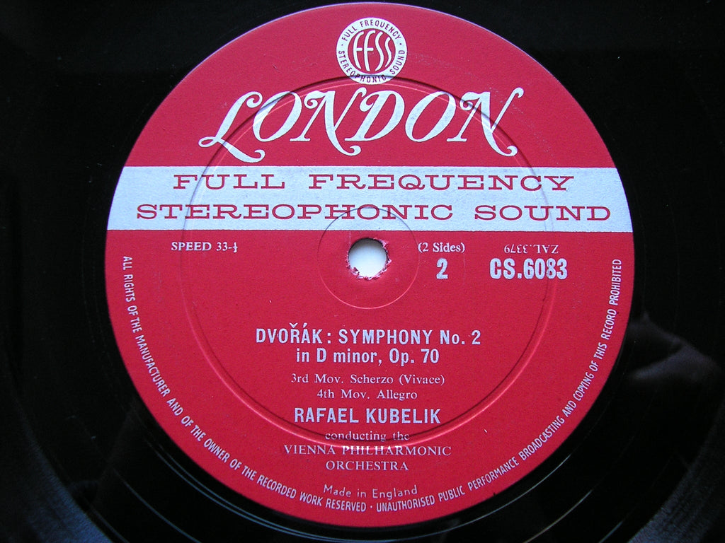 DVORAK: SYMPHONY No. 7    KUBELIK / VIENNA PHILHARMONIC    CS 6083