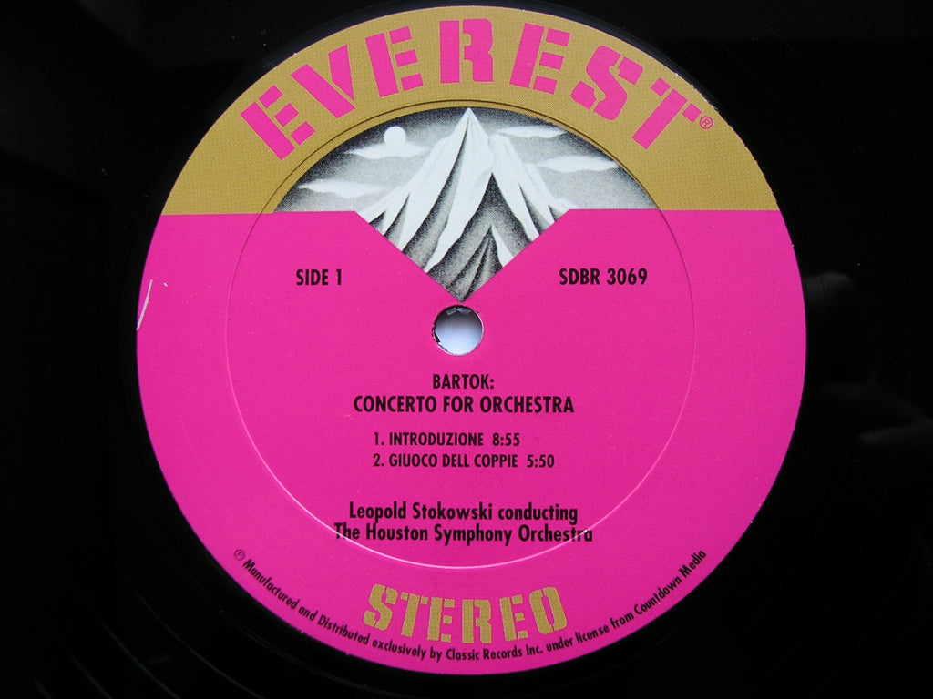 BARTOK: CONCERTO FOR ORCHESTRA   LEOPOLD STOKOWSKI / HOUSTON SYMPHONY   SDBR 3069