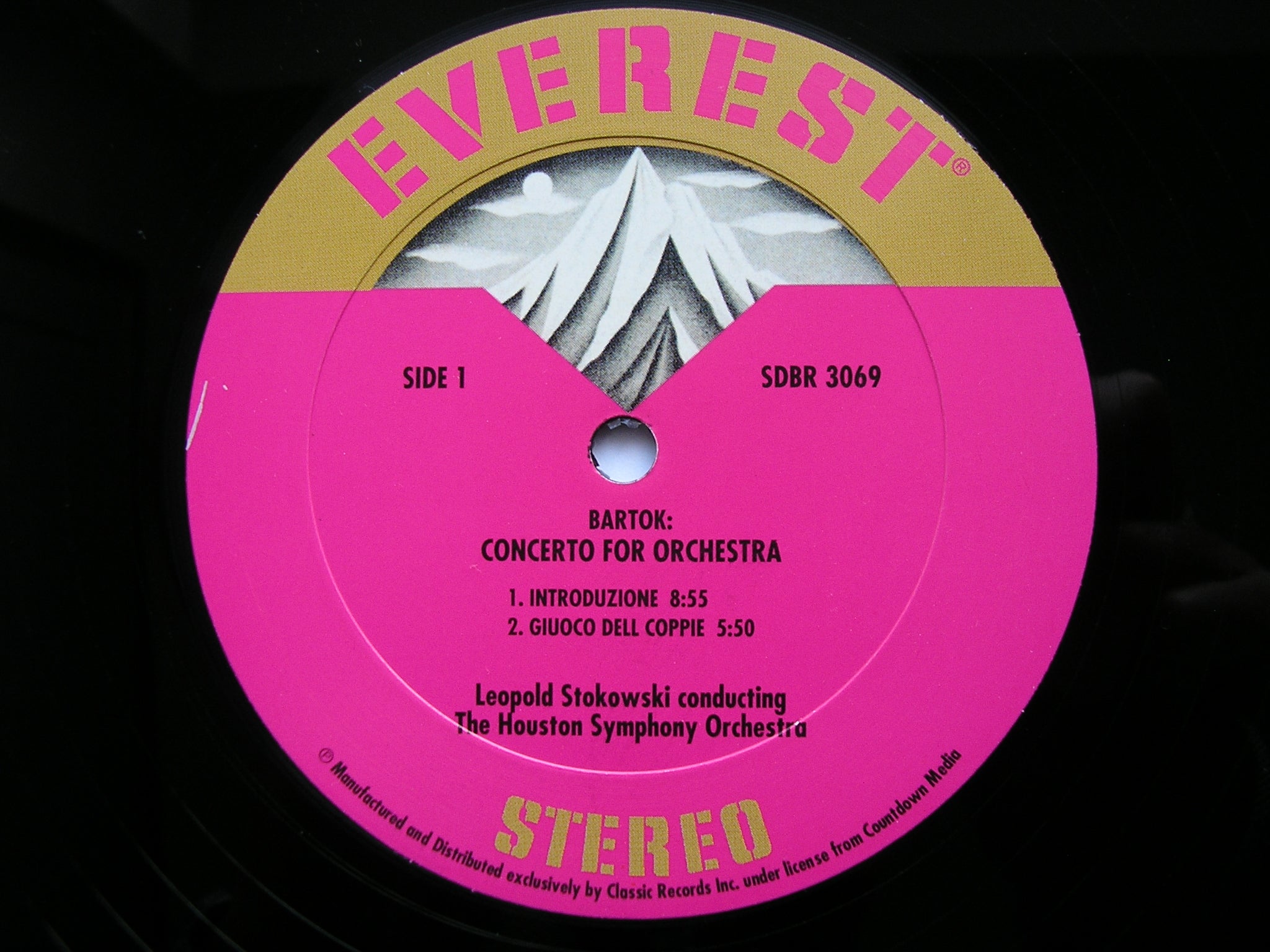 BARTOK: CONCERTO FOR ORCHESTRA   LEOPOLD STOKOWSKI / HOUSTON SYMPHONY   SDBR 3069