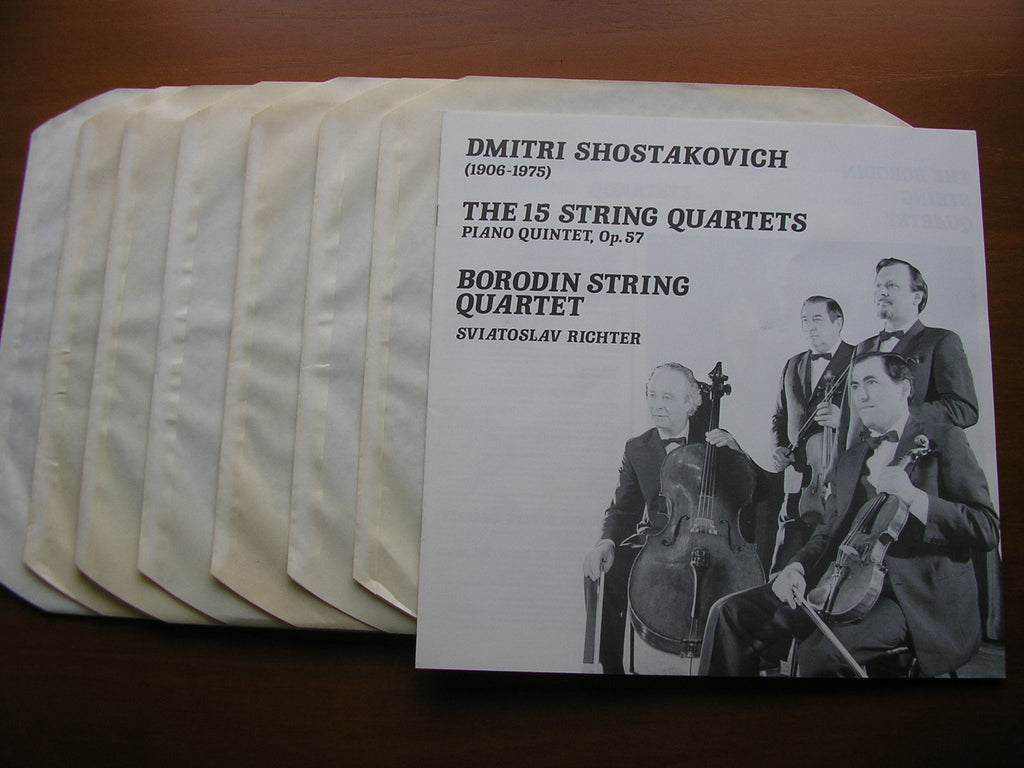 SHOSTAKOVICH: THE STRING QUARTETS / PIANO  QUINTET     THE BORODIN STRING QUARTET / RICHTER    EX 27 03393