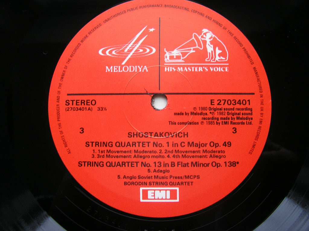 SHOSTAKOVICH: THE STRING QUARTETS / PIANO  QUINTET     THE BORODIN STRING QUARTET / RICHTER    EX 27 03393