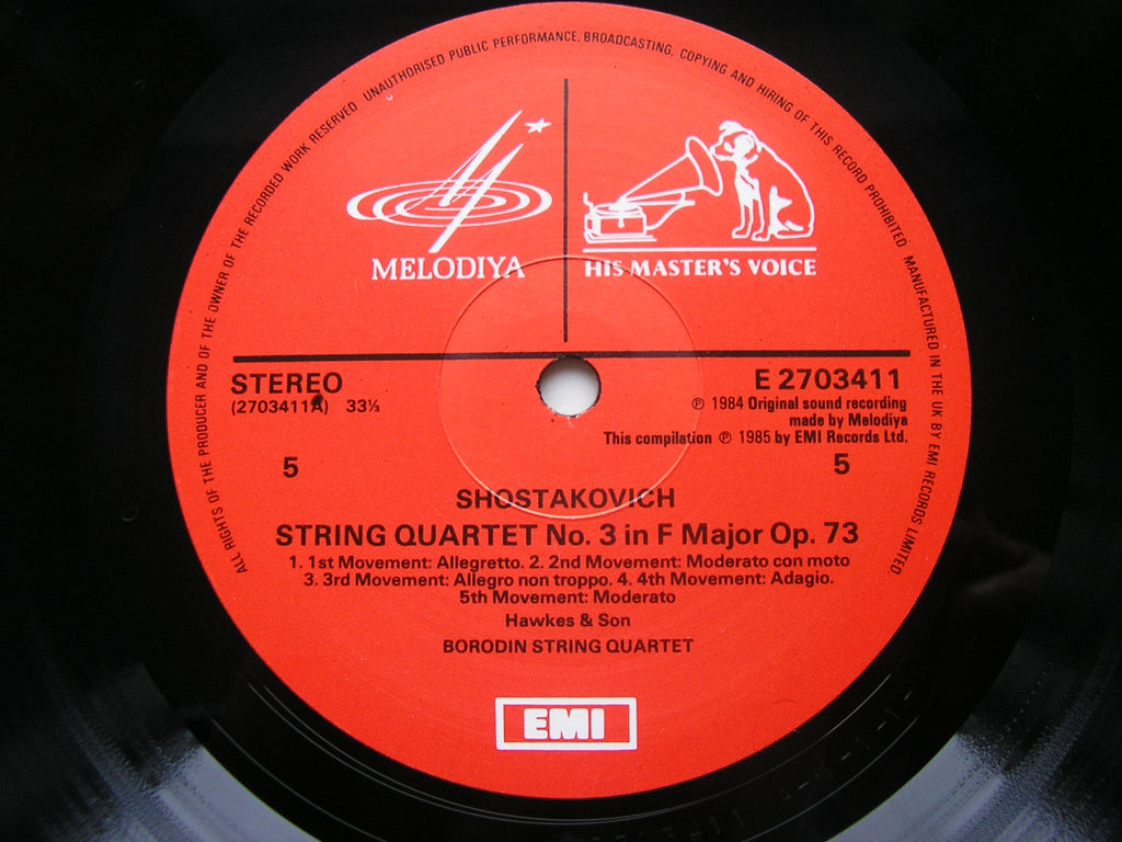 SHOSTAKOVICH: THE STRING QUARTETS / PIANO  QUINTET     THE BORODIN STRING QUARTET / RICHTER    EX 27 03393