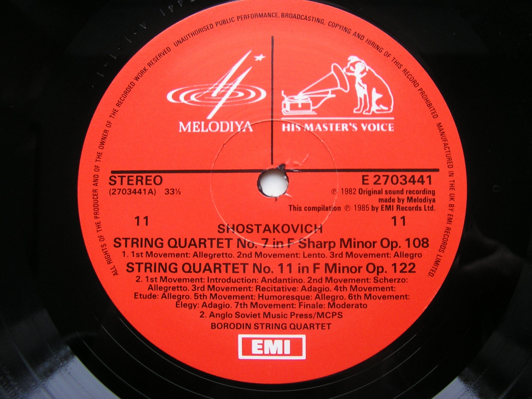 SHOSTAKOVICH: THE STRING QUARTETS / PIANO  QUINTET     THE BORODIN STRING QUARTET / RICHTER    EX 27 03393