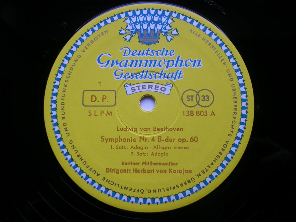 BEETHOVEN: SYMPHONY No. 4     KARAJAN / BERLIN PHILHARMONIC    138 803