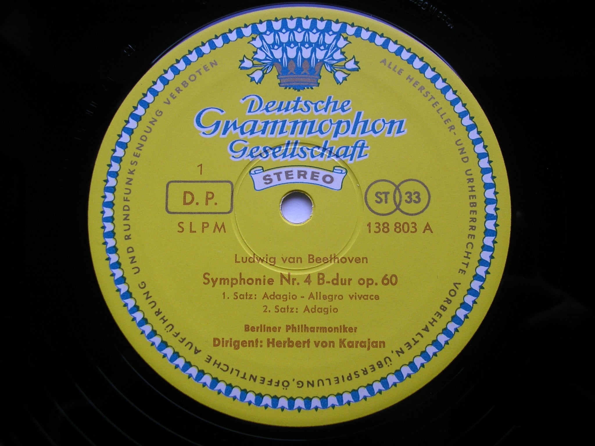BEETHOVEN: SYMPHONY No. 4     KARAJAN / BERLIN PHILHARMONIC    138 803