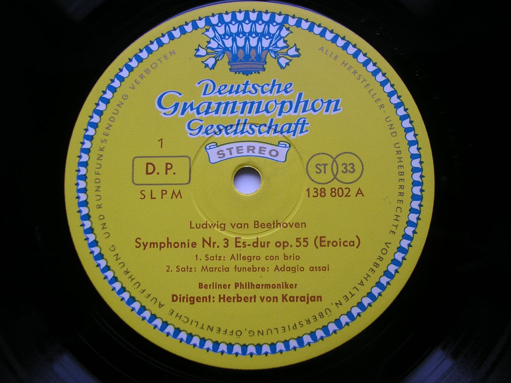 BEETHOVEN: SYMPHONY No. 3 'Eroica'     KARAJAN / BERLIN PHILHARMONIC     138 802