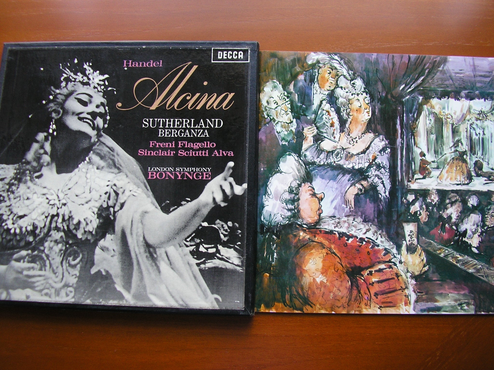 HANDEL: ALCINA   SUTHERLAND / BERGANZA / FRENI / ALVA / LSO / BONYNGE    SET 232 - 4