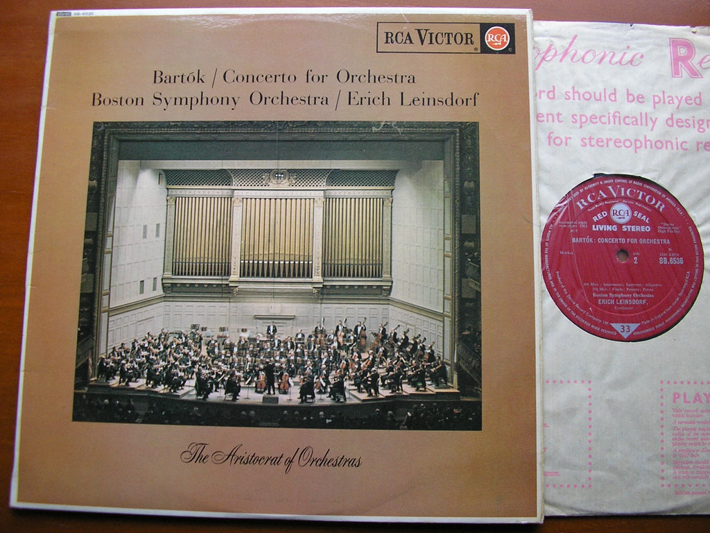 BARTOK: CONCERTO FOR ORCHESTRA    LEINSDORF / BOSTON SYMPHONY   SB 6536