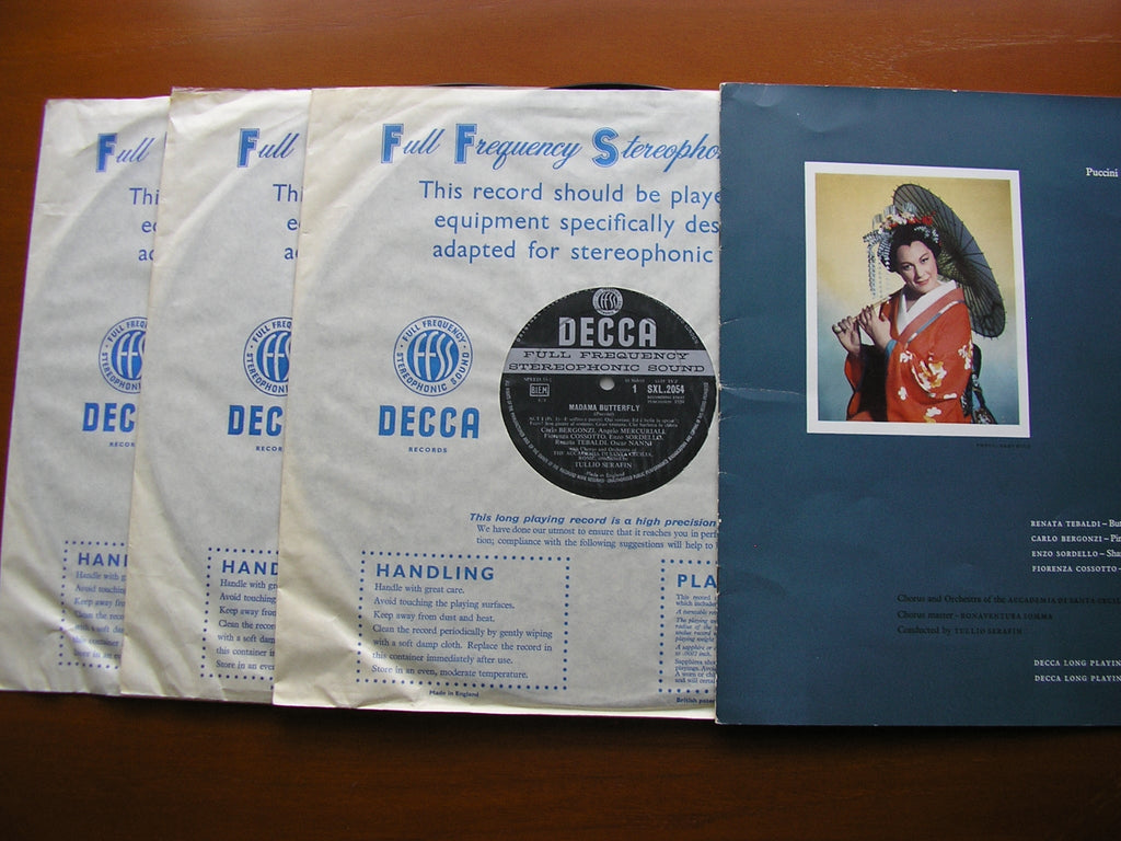 SXL 2054 - 6 PUCCINI: MADAMA BUTTERFLY TEBALDI / BERGONZI / SORDELLO / COSSOTTO / ADSCR / SERAFIN