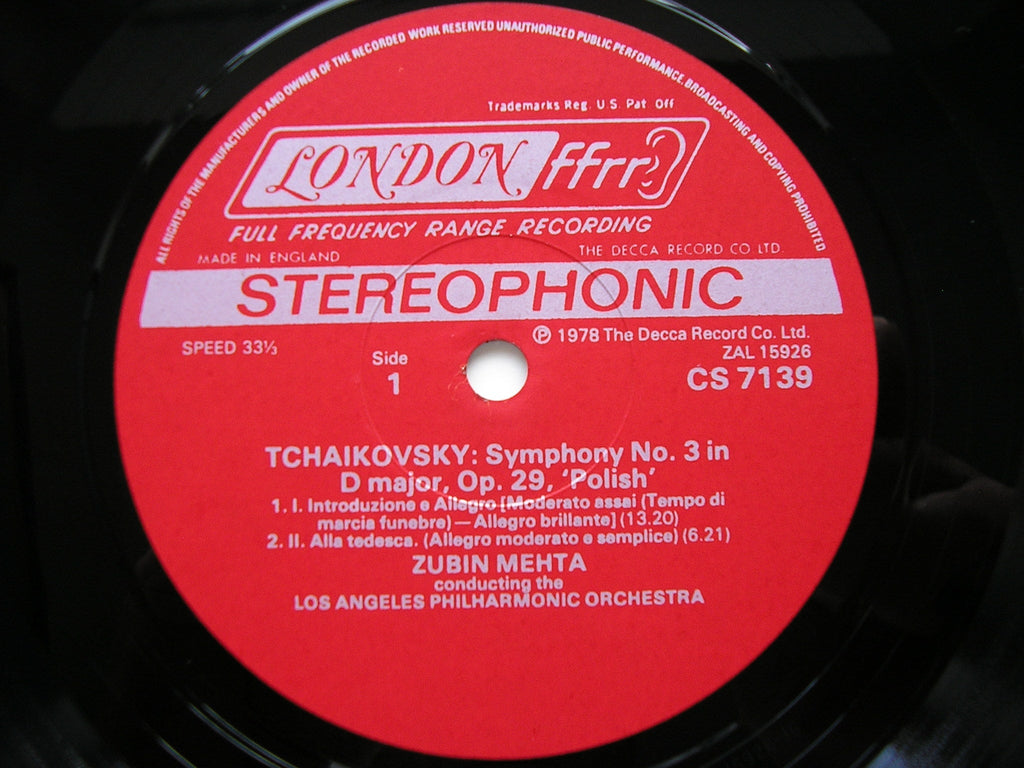 TCHAIKOVSKY: SIX SYMPHONIES   ZUBIN MEHTA / LOS ANGELES PHILHARMONIC    CSP 10